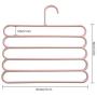 Yeldou S Shaped Hangers,5 Tiers/Layers Sturdy Clothes Hangers for Saving Space,Traveling