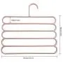 Yeldou S Shaped Hangers,5 Tiers/Layers Sturdy Clothes Hangers for Saving Space,Traveling