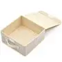 EZOWare 4-Pack Small Fabric Storage Basket Bin with Lid, Collapsible Storage Boxes Cube Organizer Container for Nursery, Closet, Bedroom - 10.5 x 10.5 x 5 inches, (Gray & Beige) EZOWare 4-Pack Small Fabric Storage Basket Bin with Lid, Collapsible Storage Boxes Cube Organizer Container for Nursery, Closet, Bedroom - 10.5 x 10.5 x 5 inches, (Gray & Beige)