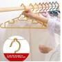 10pcs Random Color Clothes Hangers Anti-Skid Plastic Racks Adults Baby Children Household Clothing Storage Supplies with Grooves