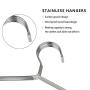 Fayleeko Wire Hangers 40 Pack Coat Hangers Strong Heavy Duty Stainless Steel Metal Hangers 16.5 Inch Ultra Thin Space Saving Clothes Hangers