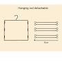 HHXD 2pcs Multilayer Magic Clothes Hanger,Double-Sided Save Space Storage Coat Hangers Fashion/White / 2Pcs