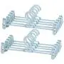 10 Pcs Plastic Cloth Hangers with Non-Slip Big Clips Closet Organizing Tool Saving More Space for Slack Trouser Jeans Towels 10 Pcs Plastic Cloth Hangers with Non-Slip Big Clips Closet Organizing Tool Saving More Space for Slack Trouser Jeans Towels