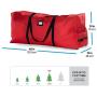 Rolling Christmas Tree Storage Bag - Fits Up To 7.5 ft. Tall Artificial Disassembled Trees, Durable Handles & Wheels for Easy Carrying and Transport - Tear Proof 600D Oxford Duffle Bag - 5 Year Warran