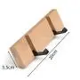 Cher9 Coat Rack,Nailless Folding Coat Hook Hallway Bedroom Door Hat Clothes Rack Hanger Kitchen Toilet Wall Brack Hook,Bamboo Color 4 Hooks