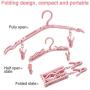 Od-sport Foldable Travel Hangers with Clips, Portable Folding Clothes Drying Rack