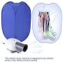 Portable Clothes Dryer,Blue Mini Folding Ventless Electric Air Clothes Dryer Bag Folding Fast Drying Machine with Heater 110V US Plug