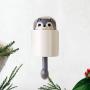 DOITOOL Cartoon Squirrel Wall Plug Hook Hanging Key Hook Wall Clothes Hanger for Kitchen Bathroom Coat Hat (Grey)