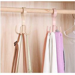 10pcs Random Color Plastic Home Storage Organization Hooks Bedroom Hanger Clothes Hanging Rack Holder Hooks for Bags Towel