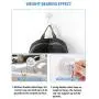 Suction Cups 1.8 Inches with Nano Double Sided Tape Window Suction Cups Suction Hooks for Home Bathroom Kitchen Wall (Transparency, 6Pack S Hook)