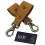 Hide & Drink, Heavy Duty Thick Leather Pants Hanger for Clothing Stores or Household/Denim Hanger/Cloth Organizer (2-Pack) Handmade Includes 101 Year Warranty :: Old Tobacco