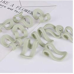 20Pcs Creative Mini Clothes Hanger Plastic Home Easy Hook Closet Organizer Storage Rack Holder Hook DIY Clothes Hanger Random Color