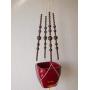 Macrame Plant hanger - Brown or black beads