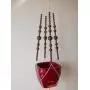 Macrame Plant hanger - Brown or black beads Macrame Plant hanger - Brown or black beads