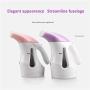 ZZYJYALG Garment Ironing Machine Plastic Metal Transparent Water Tank Handheld Large Capacity High Temperature Cotton and Linen Blended Travel Dormitory Household Polyester Portable (Pink)