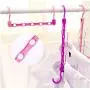 5pcs Random Color 5-Hole Space Saving Plastic Clothes Hanger Magic Hanger Space Saving Hanger Wonder Closet Organizer Multi-Port Hook 5pcs Random Color 5-Hole Space Saving Plastic Clothes Hanger Magic Hanger Space Saving Hanger Wonder Closet Organizer Multi-Port Hook
