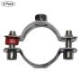 WYKA 2 Pack Heavy Duty Pipe Strap 304 Stainless Hose Clamp Wall Ceiling Mount Ring Hanger Adjustable Bracket (4"(101.6mm)) WYKA 2 Pack Heavy Duty Pipe Strap 304 Stainless Hose Clamp Wall Ceiling Mount Ring Hanger Adjustable Bracket (4"(101.6mm))