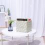 NA&CO SEASON 8 Pack Foldable Handheld Canvas Storage Bins Cube Baskets Containers,Decorative Storage Boxes, Great Organizer for Closet/Cabinet/Office/Shelf/Nursery (Dot)