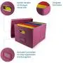 File Organizer Boxes - Collapsible Storage Container - Filing Boxes Cabinet Includes 10 File Folders Covered in Linen Fabric Beautiful Decor Home Office- Document Organizer (1Pack) File Organizer Boxes - Collapsible Storage Container - Filing Boxes Cabinet Includes 10 File Folders Covered in Linen Fabric Beautiful Decor Home Office- Document Organizer (1Pack)