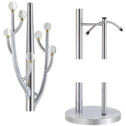 RHHWJJXB Stainless Steel Coat Rack Floor Creative Crystal Hangers Bedroom Clothes Rack Single and Double Pole (Size : B)