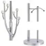 RHHWJJXB Stainless Steel Coat Rack Floor Creative Crystal Hangers Bedroom Clothes Rack Single and Double Pole (Size : B)