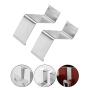 Fashionlook 2PCS Stainless Steel Kitchen Cabinet Draw Hooks Kitchen Cabinet Draw Towel Clothes Pothook Clothes Hanger Holder