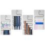 Hofumix Pants Hangers Stainless Steel Clothes Hangers S Shape Trousers Hangers Space Saver Hangers for Clothes, Scarves（4 Pack）