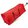 ProPik Holiday Rolling Tree Storage Bag, Extra Large Heavy Duty Storage Container, 28" H X 16.5" W X 60" L with Wheels & Handles Fits Up to 9 Foot Tall Disassembled Trees 600D Oxford (Red)