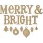 ADORNit DIY Wood Swag Banner Hanger - Word Text (Merry and Bright) ADORNit DIY Wood Swag Banner Hanger - Word Text (Merry and Bright)