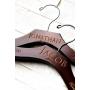 Personalized, Engraved Contour Wedding Hanger by Left Coast Original