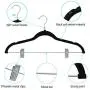 SMART ONYE Pack of 20 Strong and Durable-Heavy Duty-Velvet Clothes Hangers with Clips-Space Saving Velvet Skirts Hangers-Non Slip Velvet Pants Hangers-360 Degree Swivel Hook-Black SMART ONYE Pack of 20 Strong and Durable-Heavy Duty-Velvet Clothes Hangers with Clips-Space Saving Velvet Skirts Hangers-Non Slip Velvet Pants Hangers-360 Degree Swivel Hook-Black