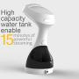 MagicPro Portable, Garments, Fabrics Removes Wrinkles for Fresh Clothing, Fast Heat and Auto Off, Handheld Travel Steamer with Detachable 300ml Water Tank, White