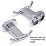 HomGif Double Towel Robe Hook Dual Clothes Hanger Holder Heavy Duty Wall Mounted for Bathroom Shower Kitchen Polished Chrome