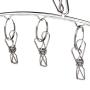 Kglobal 2 Sets Stainless Steel Laundry Drying Hanger with 8 Clips For Drying Towels, Diapers, Baby Clothes,Underwear, Socks Gloves-Gabbay