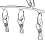 Kglobal 2 Sets Stainless Steel Laundry Drying Hanger with 8 Clips For Drying Towels, Diapers, Baby Clothes,Underwear, Socks Gloves-Gabbay