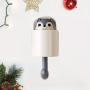DOITOOL Cartoon Squirrel Wall Plug Hook Hanging Key Hook Wall Clothes Hanger for Kitchen Bathroom Coat Hat (Grey)