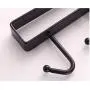 Multifunction Cupboard Hanging Hook, Nail Free 6 Hooks Kitchen Storage Rack Hanger Chest Storage Organizer Holder Coffee Cup Holders (Black, 10.24"x2.56"x0.87") Multifunction Cupboard Hanging Hook, Nail Free 6 Hooks Kitchen Storage Rack Hanger Chest Storage Organizer Holder Coffee Cup Holders (Black, 10.24"x2.56"x0.87")