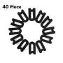 WARMBUY Cascading Hanger Hooks (Black)