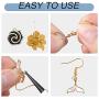 Earring Hooks,100 PCS/50 Pairs Sterling Silver Earring Hooks, Hypoallergenic Earring Hooks with Clear Silicone Earring Backs Stoppers for DIY Jewelry Making
