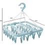 Multifunctional Drying Rack Sock Holder3pcs Random Color 32 Clips Portable Socks Cloth Hanger Rack Clothespin Wardrobe Storage Cloth Hangers