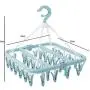 Multifunctional Drying Rack Sock Holder3pcs Random Color 32 Clips Portable Socks Cloth Hanger Rack Clothespin Wardrobe Storage Cloth Hangers