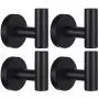 Wall Towel Hooks Coat Hook Bathroom Matte Black Robe Hook SUS 304 Stainless Steel Heavy Duty Door Hanger Towel Robe Clothes Cabinet Closet Sponges Hook for Bathroom Bedroom Kitchen Hotel Pool 4 Packs Wall Towel Hooks Coat Hook Bathroom Matte Black Robe Hook SUS 304 Stainless Steel Heavy Duty Door Hanger Towel Robe Clothes Cabinet Closet Sponges Hook for Bathroom Bedroom Kitchen Hotel Pool 4 Packs