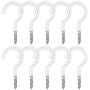 Vinyl Coated Ceiling Hooks - 2.9 inches Multipurpose Screw Hooks for Hanging Plants, Cups, Utensils, Lights, Indoor and Outdoor Stuff Vinyl Coated Ceiling Hooks - 2.9 inches Multipurpose Screw Hooks for Hanging Plants, Cups, Utensils, Lights, Indoor and Outdoor Stuff