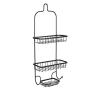 Chenway Hanging Storage Rack Bathroom Punch-Free Multi-Layer Wrought Iron Rack with Hanger