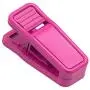 MEQI Plastic Finger Clips for Slim-line Clothes Hangers Set of 100 Hot Pink Hanger Clips