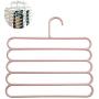 Yeldou S Shaped Hangers,5 Tiers/Layers Sturdy Clothes Hangers for Saving Space,Traveling