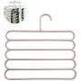 Yeldou S Shaped Hangers,5 Tiers/Layers Sturdy Clothes Hangers for Saving Space,Traveling