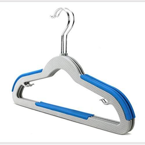 RYYAIYL Extra Strong 10 Pack Plastic Hangers for Baby and Kids, Durable Children Clothes Hangers with Non-Slip Pads, Great for Any Baby Clothes/11.8x7.87inches (Color : Blue)