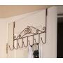 Youdepot Over The Door 7 Hanger Rack - Decorative Metal Hanger Holder for Home Office Use (Bronze)