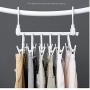 2pcs Magic Hanger Space Saving Hanger Multi-Function Cloth Hanger Hook Organizer Wardrobe Save Practical Hook Closet Pants Clip
